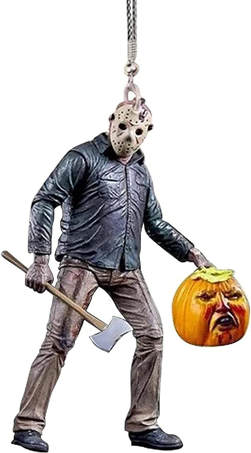 Nuevos productos transfronterizos Halloween horror personajes de automóviles colgantes de automóviles Halloween accesorios de interiores colgantes