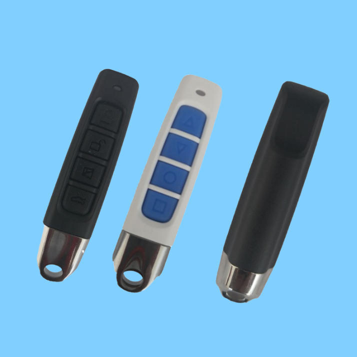 小拇指笔头四键433M拷贝型电动车库卷帘门手指型细长条对拷遥控器