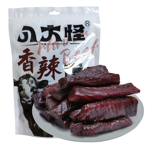 Xinjiang Beef Jerky Eight Wonders Hand-Torn Air-Dried Beef 500g/Bag Independent Vacuum Packaging Beef Strips Wholesale