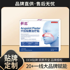 ヒマワリのツボ貼付治療は大人の鼻炎を貼ります。