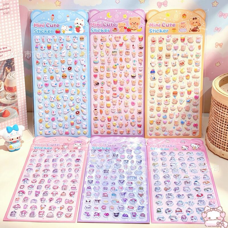 New Mini 3D Foam Stickers Cute Animal Journaling Materials Phone Case Water Bottle Stationery Decoration Stickers