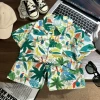 2403 Shirt Suit Parrot Tree