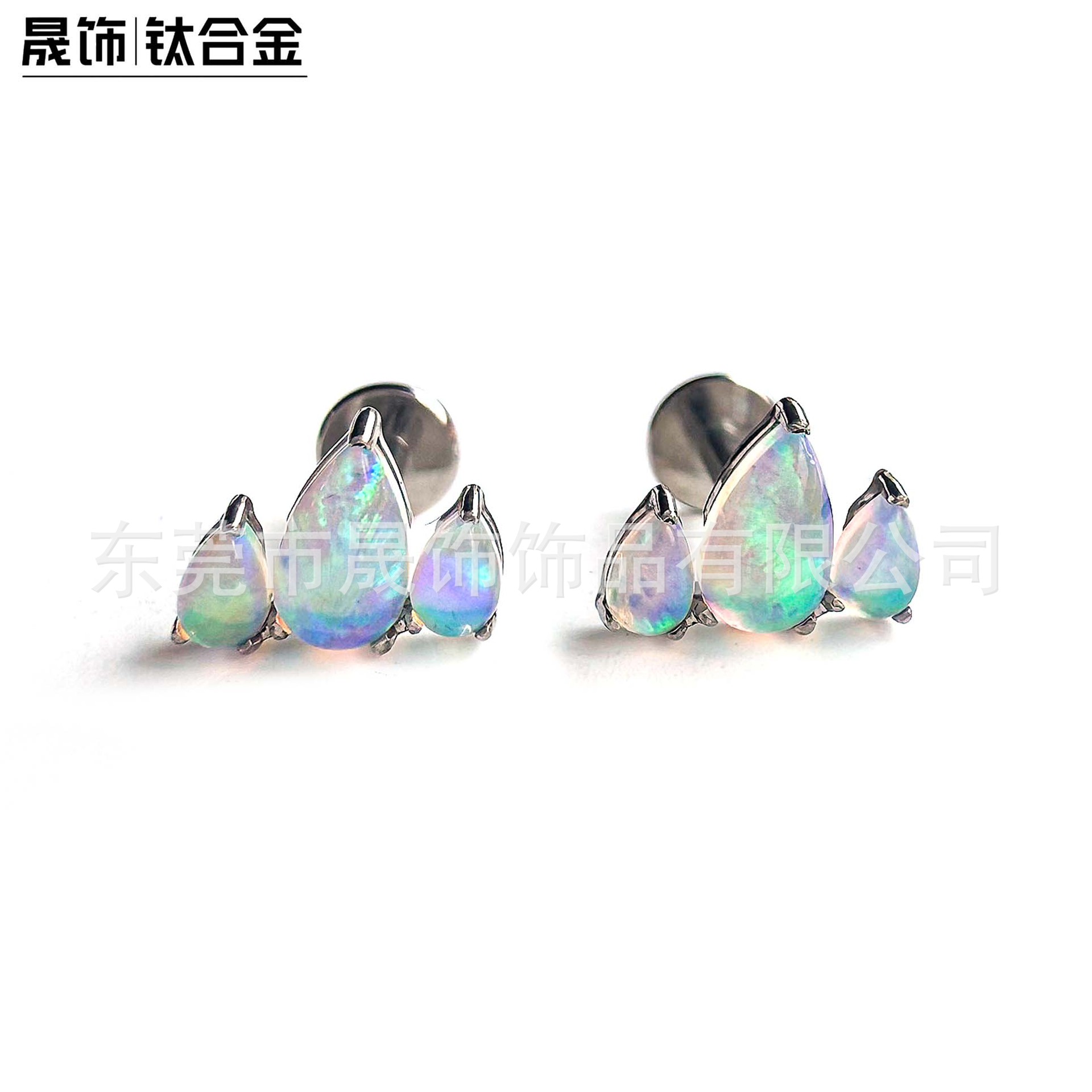 原创F136 Titanium Studded 果冻澳宝 Labret Stud Ear Stud Nose Stud Helix Cartilage Stud G23 Implant Grade Titanium 人体 Piercing Jewelry
