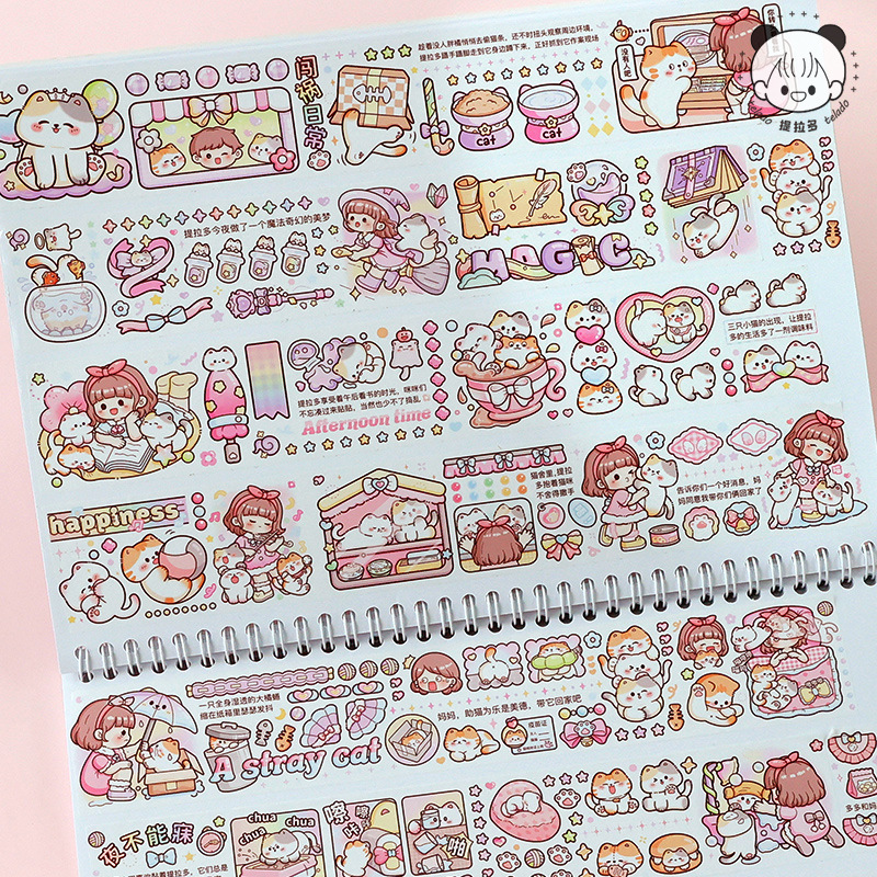 Pulls up hair band, cute sticker, scheduler