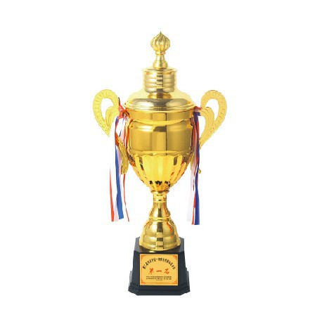 Trofeo de metal creativo excelente evento deportivo de equipo estudiantes bádminton artes marciales paloma corriente campeón y trofeo de segunda temporada