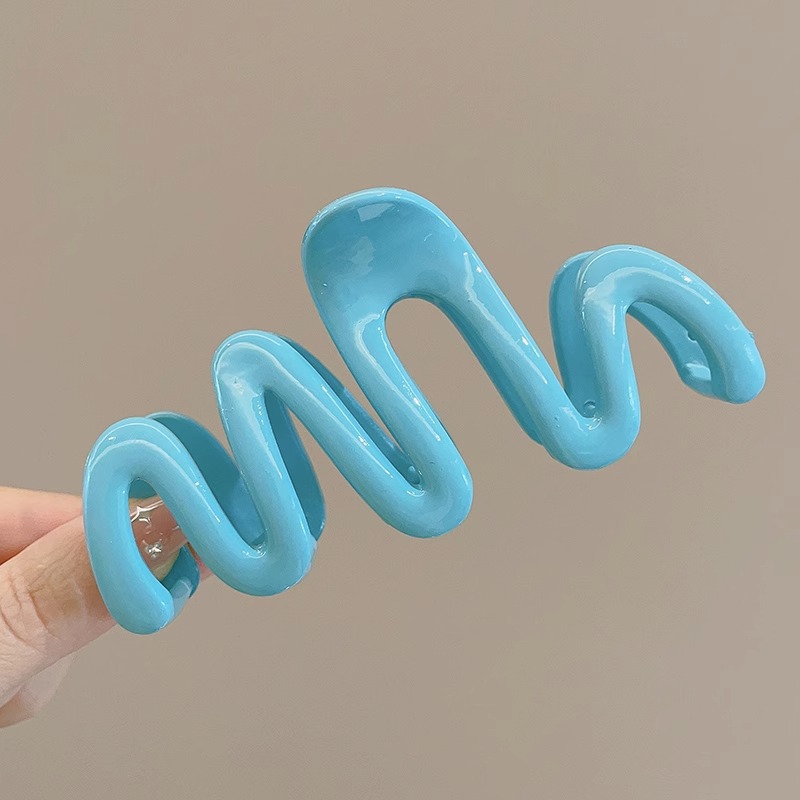 Accesorios para el cabello de Corea del Sur horquilla de acrílico de las mujeres de nuevo cuchara simple grande updo clip de pelo tocado