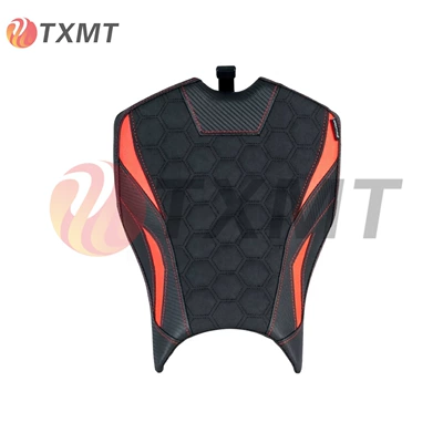 25-26 new Kawasaki Z900, modified soft | Motorcycle cushion - front-seat-cushion-honeycomb-style-red-original-seat-height