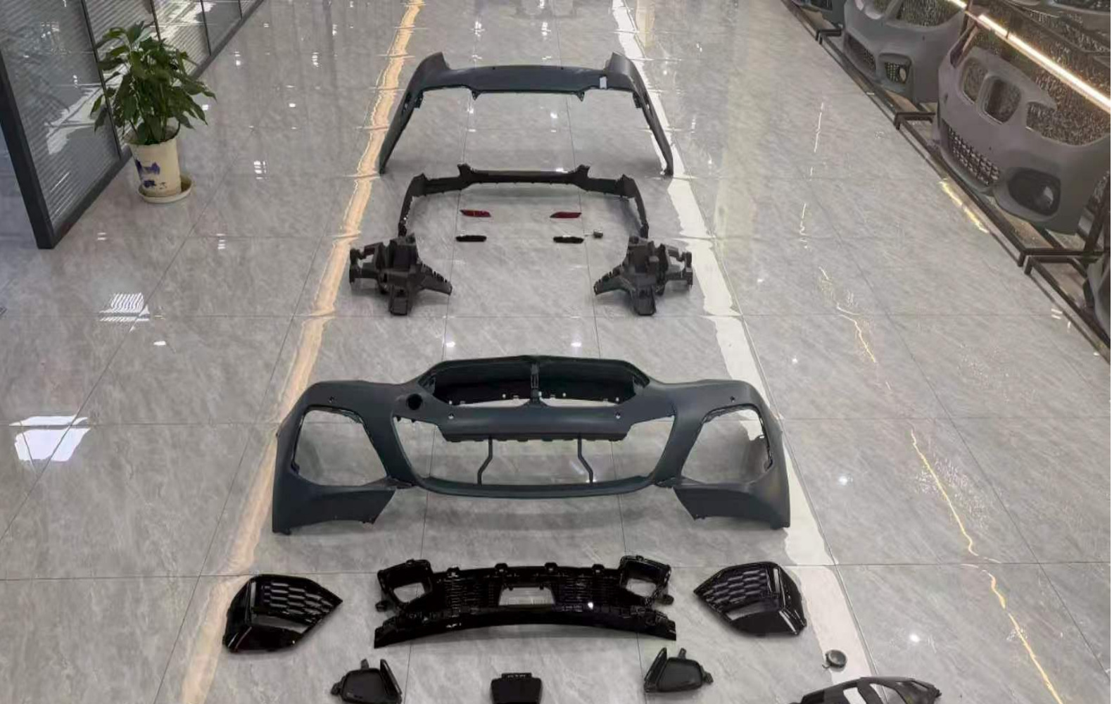 Suitable for Bmw F44 Bumper Upgrade M2 Kit, Front Bumper, Center Grille, Grille
