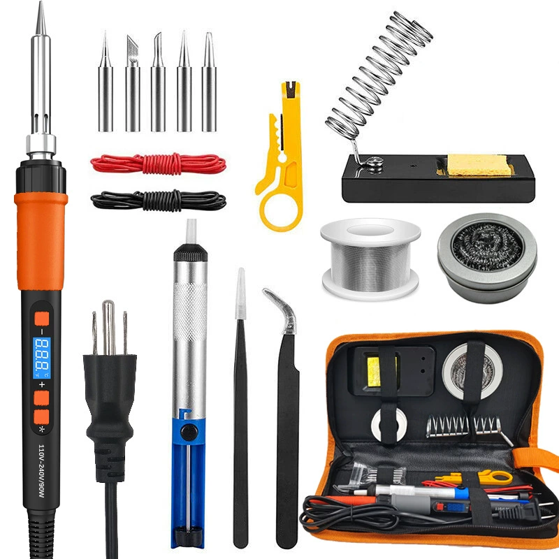 Tools set, 90W, with LED display, 80W