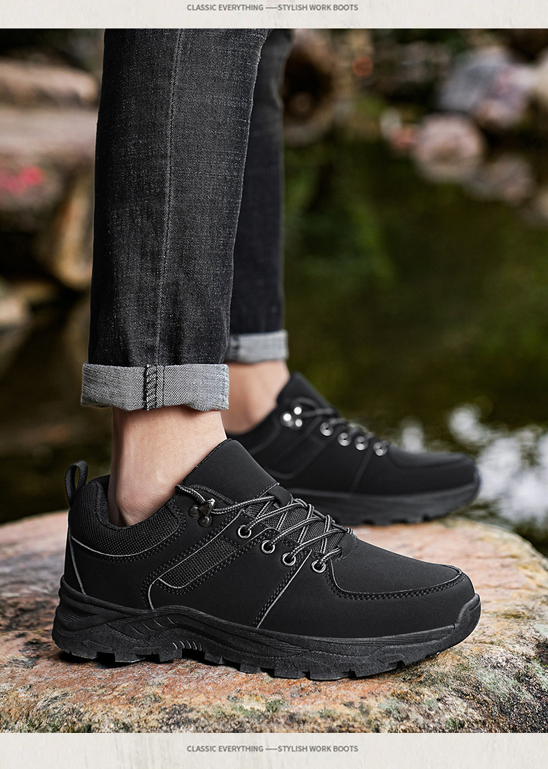 Chaussures de travail spéciales pour hommes, grandes tailles, neuves, décontractées, pour le travail, les activités de plein air et la randonnée, respirantes, antidérapantes, style bottes Martin_voghion.com