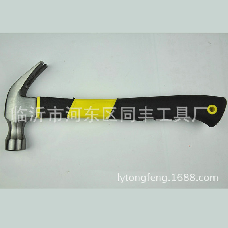 厂家供包塑柄羊角锤 家用装修美式羊角锤 多功能建筑起钉锤子