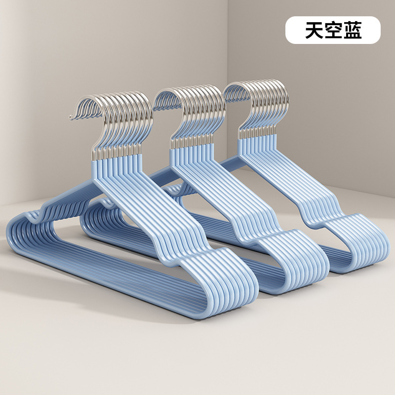 磨砂加粗衣架新款特粗衣架成人衣架浸塑防滑无痕衣撑子晾儿童衣架|undefined