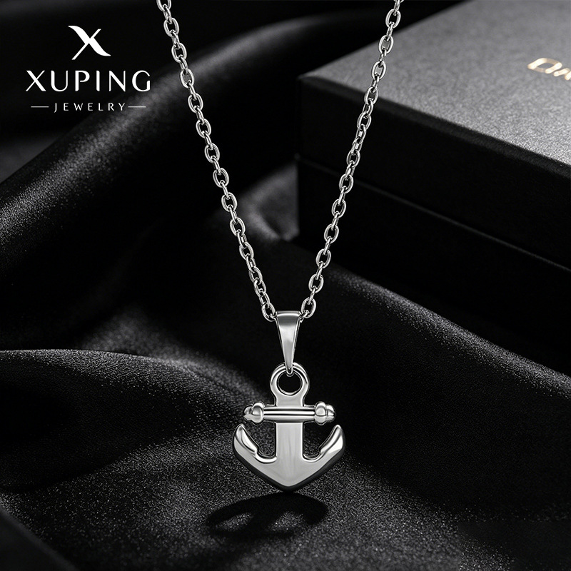 Xuing joyería transfronteriza Collar personalizado accesorios de la joyería de los hombres de la aleación Cruz Ancla Colgante de mujer al por mayor