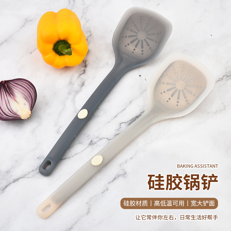 新しいシリコンスパチュラ、ノンスティック調理キッチン用品、半透明、高温耐性、火傷防止、家庭用、キッチン調理、家庭用|undefined