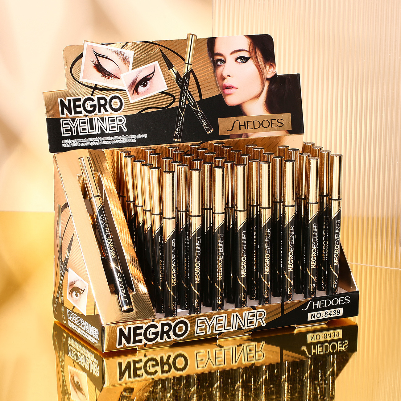 Comercio exterior de maquillaje transfronterizo dedicado para Shedoesi de larga duración impermeable a prueba de sudor no fácil de manchas de secado rápido Lápiz Delineador de ojos principiante