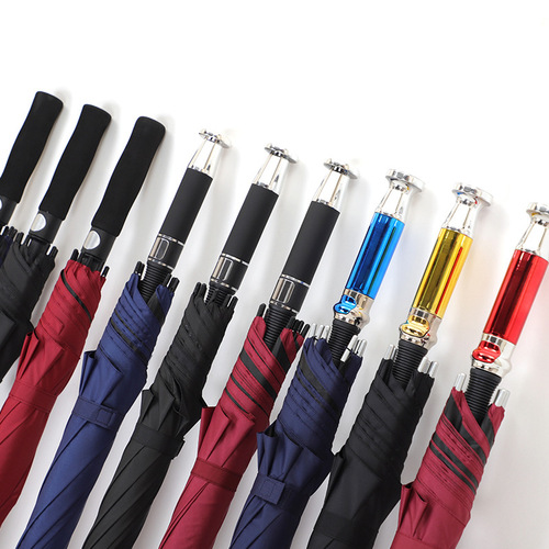 27-inch double-hand golf umbrella with fiber ribs, business advertising umbrella, logo imprintable