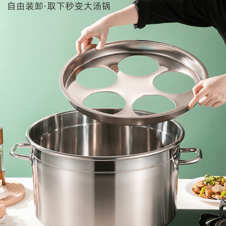 Hot pot de fideos hervidos, pan de arroz, pan de agua hirviendo, pan de arroz de lino, pan especial, pan de acero inoxidable, barril de arroz de arroz comercial