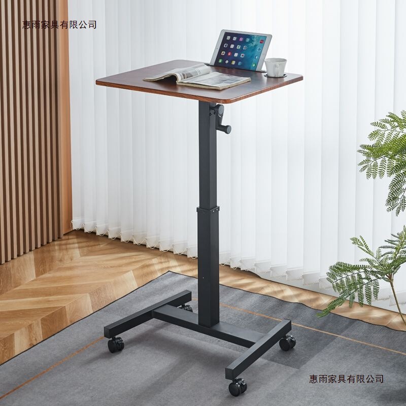 Bedside Table, Movable Computer Desk, Home Living Room Adjustable Stand-Up Table, Sofa Hotel Small Desk, Office Desk
