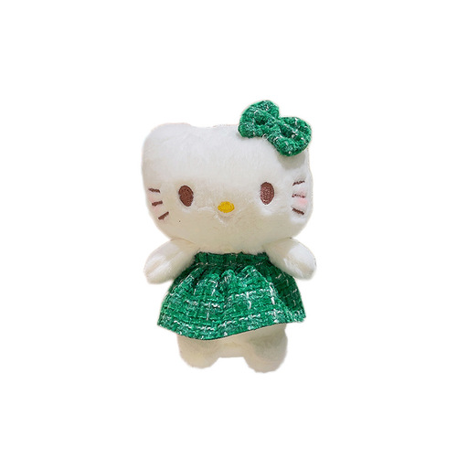 Cat plush pendant Japanese doll doll wholesale street stall KT cat doll keychain plush toy