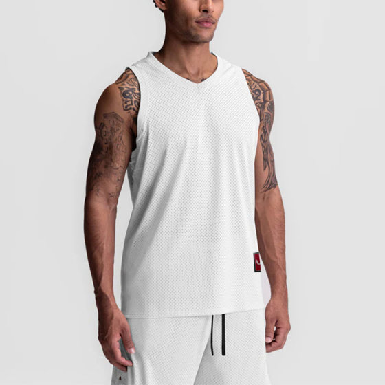 Summer Men's Vest American Mesh Loosen Quick-drying Sleeveless Vest Men's Fashionable All-match Sports Basketball Vest