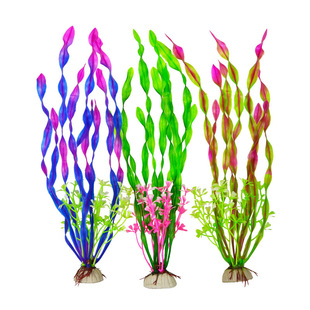 Fish Zhijing Wholesale Fish Tank Landscape Simulation Aquarium Plastic Seagrass Plant Lelp Fake Aquatic Decoration
