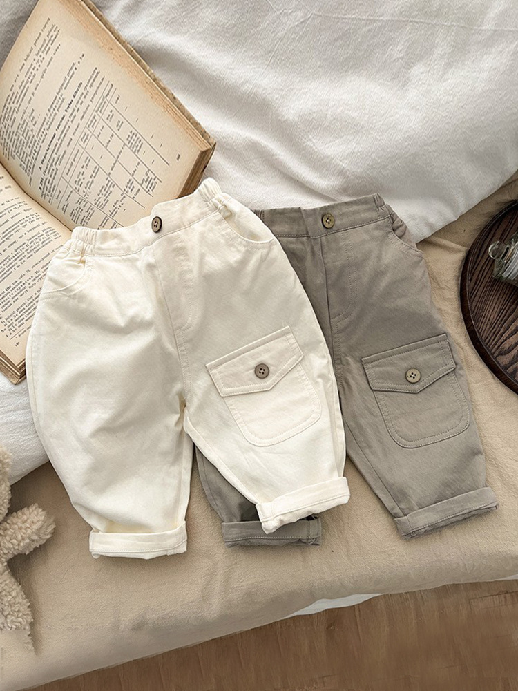 Brand children's spring trousers for boys