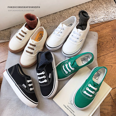 Kids' Low-Top Canvas Shoes Spring and Autumn Slip-on Sneakers for Boys and Girls, Baby Shoes with Non-Slip Soles