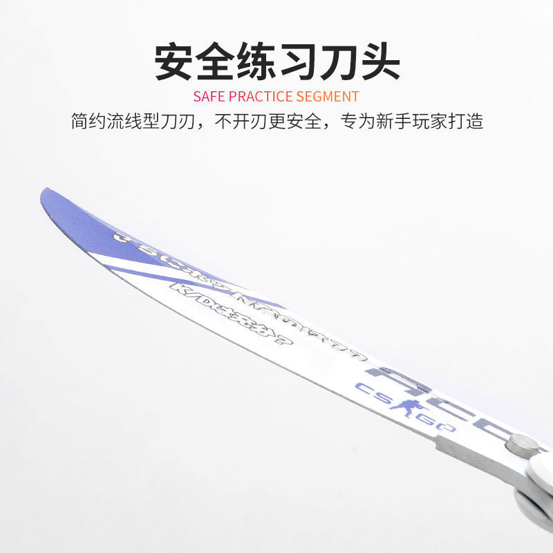 Directo de fábrica CSGO mariposa cuchillo plegable cuchillo de entrenamiento periférico juguetes novato práctica swing cuchillo de seguridad hoja no abierta