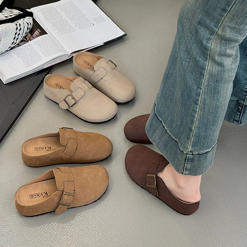 Модные легкие ретро-еще толстоподобные Birkenstock обувь для женщин 2025 новый весна и осень окраины и высоты, одна под педаль сумка головка тапочки