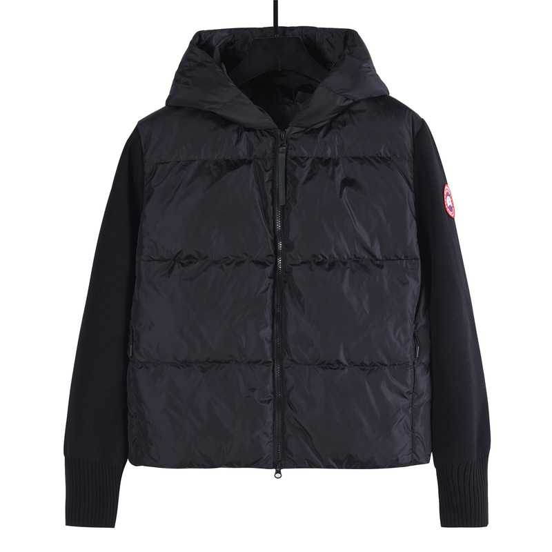 Original Big Goose Hybridge Series Fw24 Windproof and Waterproof Splicing Stand Collar Long-Sleeved Wool Short Feather Original Big Goose Hybridge Series Fw24 Windproof and Waterproof Splicing Stand Collar Long-Sleeved Wool Short Feather