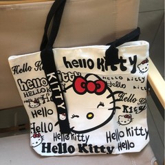 2025 新キャンバスバッグ女性の大容量トート学生漫画カジュアル外出ショルダーバッグ通勤ハンドバッグ