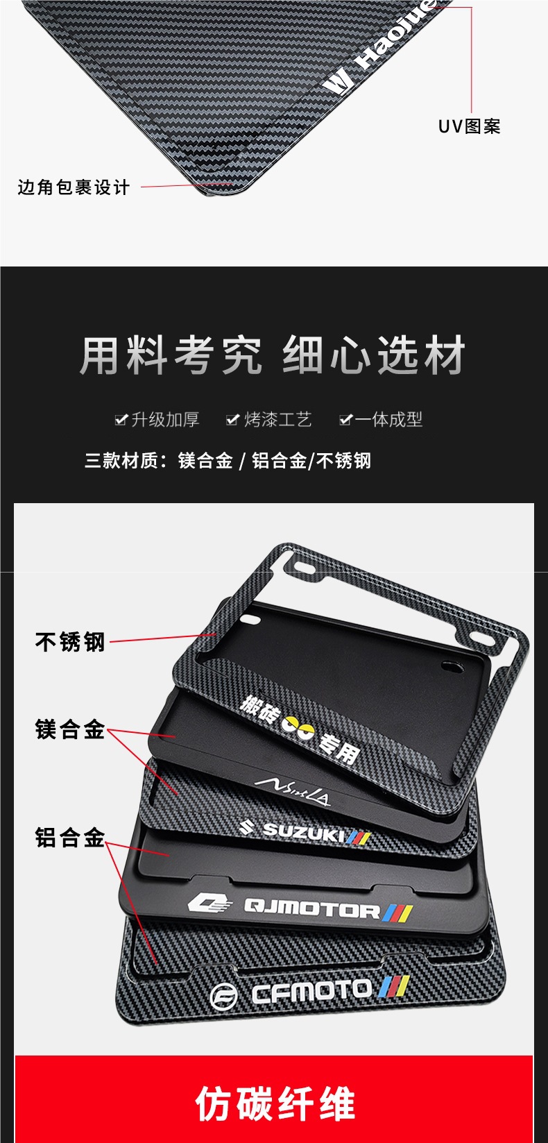 Motorcycle Rear License Plate Frame Suitable for Honda Ns125La Ns150La Ns150Gx Nwg150 Protection Frame