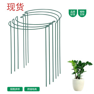 Semi-circular support Flower pillar plant pile flower support Garden support column semi-circular metal plant support ring