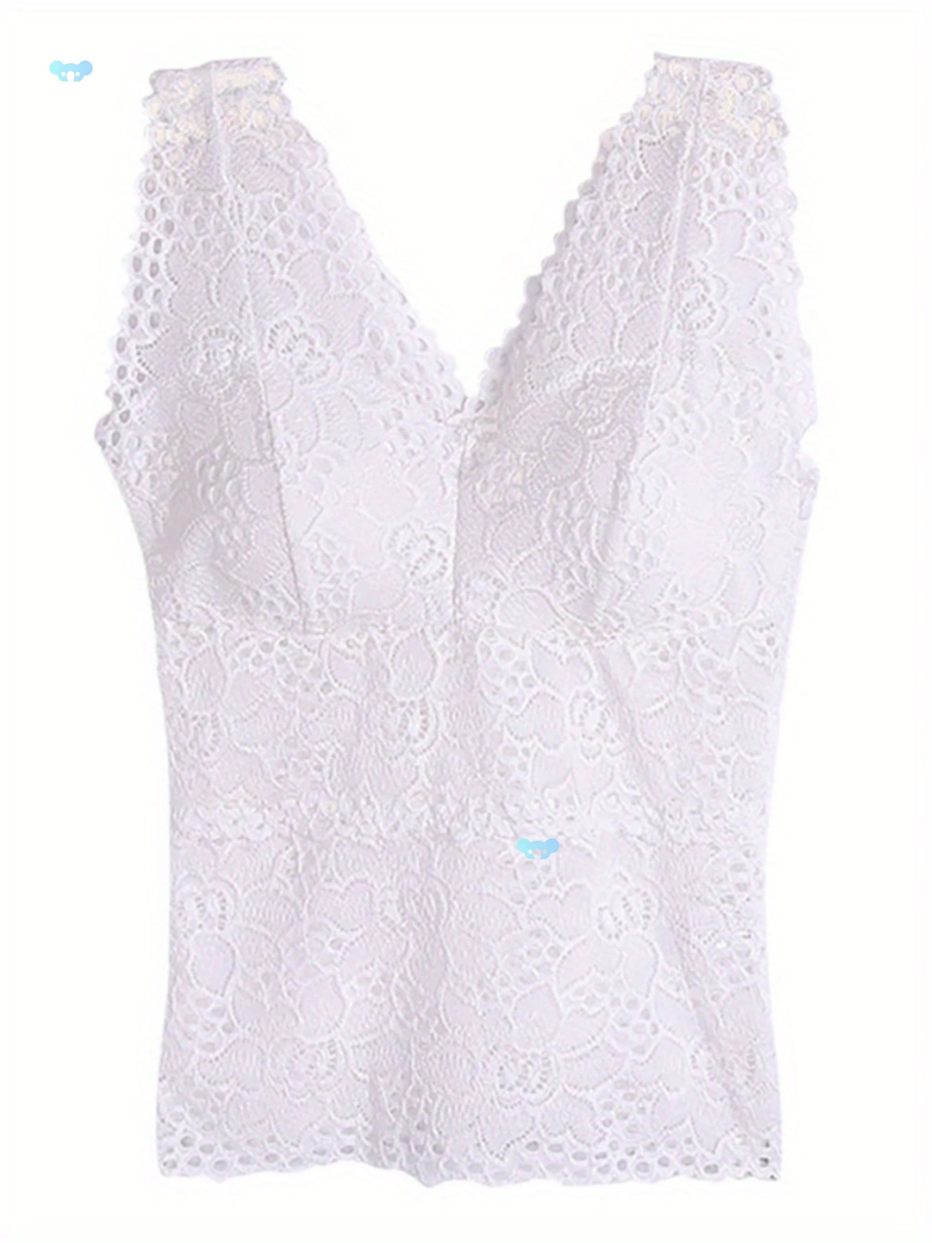 Модные женские кружевные майки с нагрудной подкладкой, однотонные, трансграничные