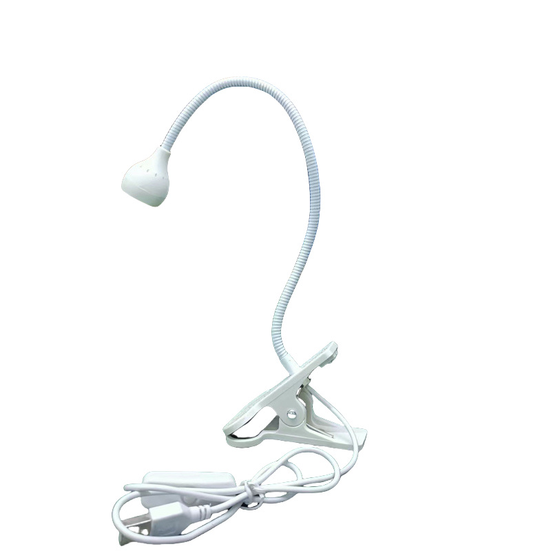 Lámpara de Curado UV al por Mayor, Luz Ambiental Morada, Lámpara Detectora de Dinero, Lámpara para Pesca en Balsa, Lámpara de Escritorio con Clip de Protección Ocular USB, Mini Lámpara para Uñas