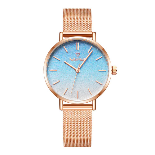 Mark Huafei brand fashion minimalist women's small gold quartz watch, drop shipping one piece