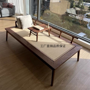 Ebe New Chinese-style Luohan Bed Modern Simple Elm Imperial Concubine Spat Zen Sofa Living Room
