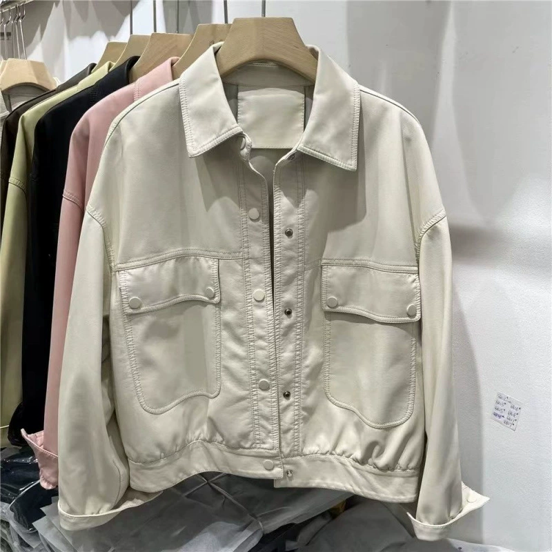 Demi-season autumn jacket for leisure, oversize