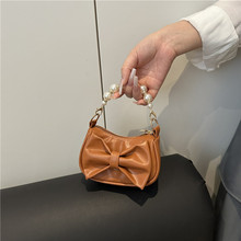 蝴蝶结潮流珍珠少女手提包女时尚休闲高级质感气质洋气百搭唯美