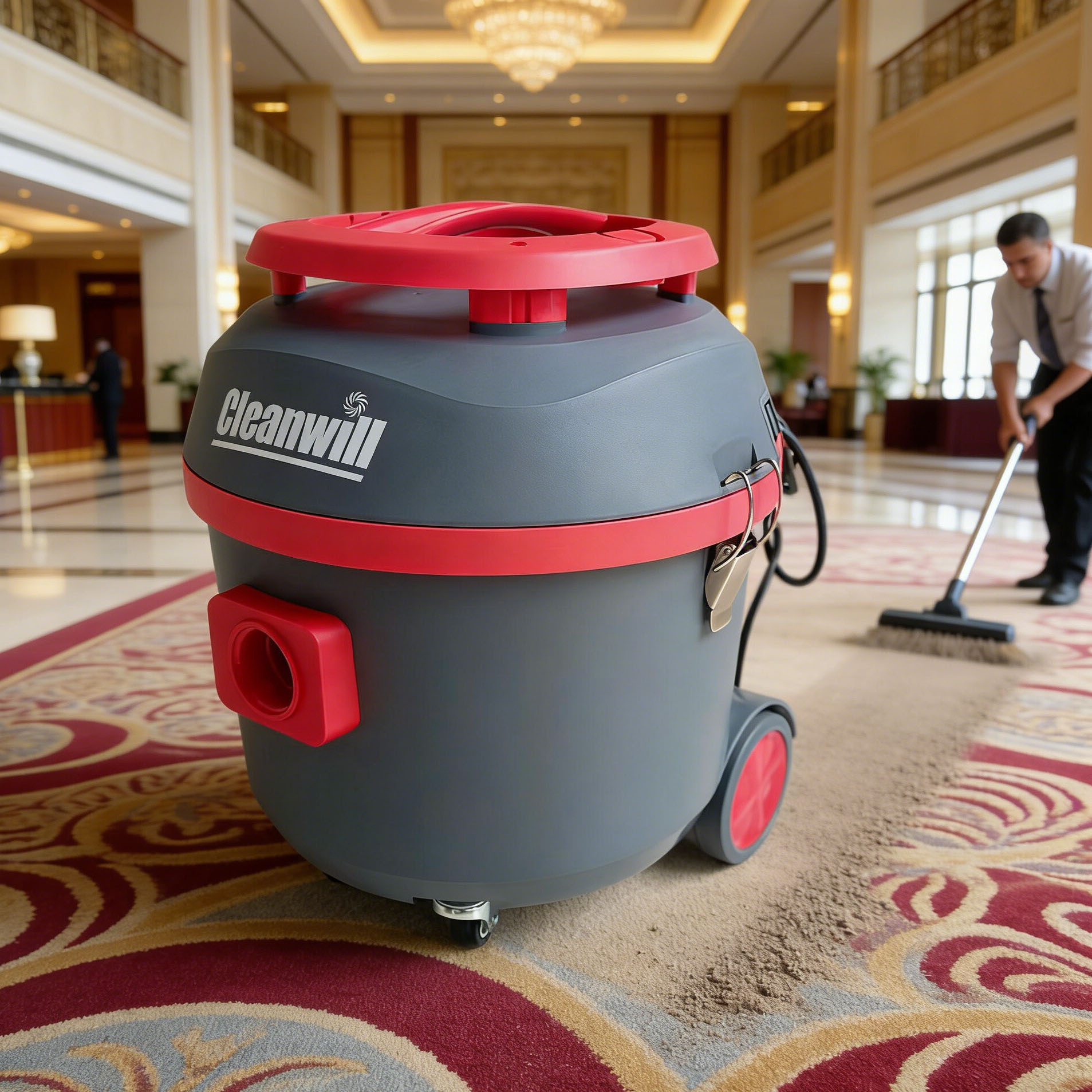 cleanwill克力威XC15J商用吸尘器酒店写字楼办公室地毯吸灰尘碎屑