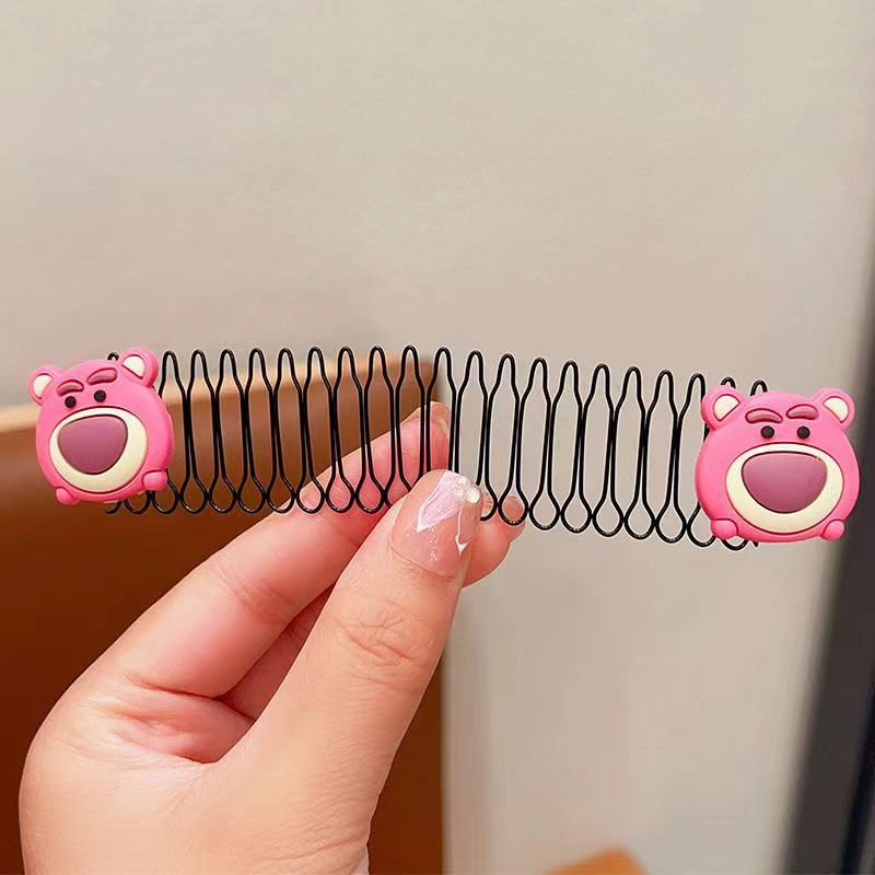 Peine para el cabello roto para niños Peine para el cabello de la horquilla de dibujos animados Arteproyectos para el cabello Lindo accesorio para el cabello femenino Peine invisible para la parte posterior de la cabeza