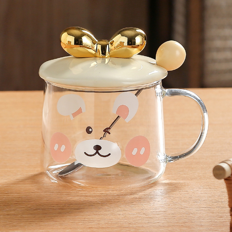 オフィスの漫画のグラスのレリーフの3dかわいいマグカップの牛乳はコップの会社の贈り物を飲みます。|undefined
