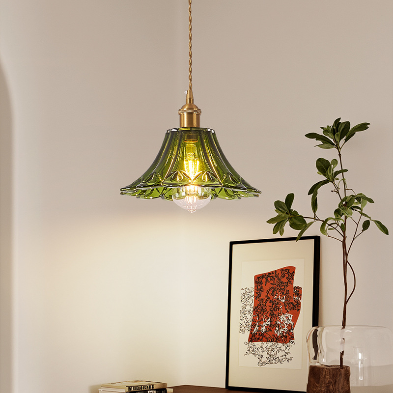 Retro bar glass ceiling lamp for living room for bed
