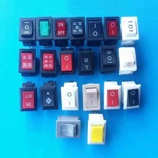 Kcd1 Boat-Shaped Switch Two-Pin Two-Speed 2-Pin 3-Pin with Light 21*15 Boat-Shaped Switch Kcd1 Two-Pin Three-Speed