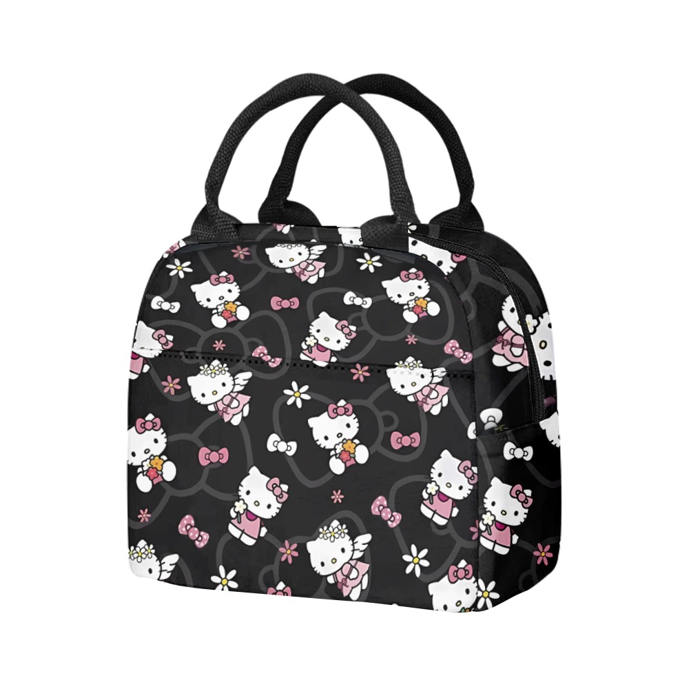 Hello Kitty, ручной мультяшный милый термос, сумка-ланч для учеников начальной школы, сумка для еды