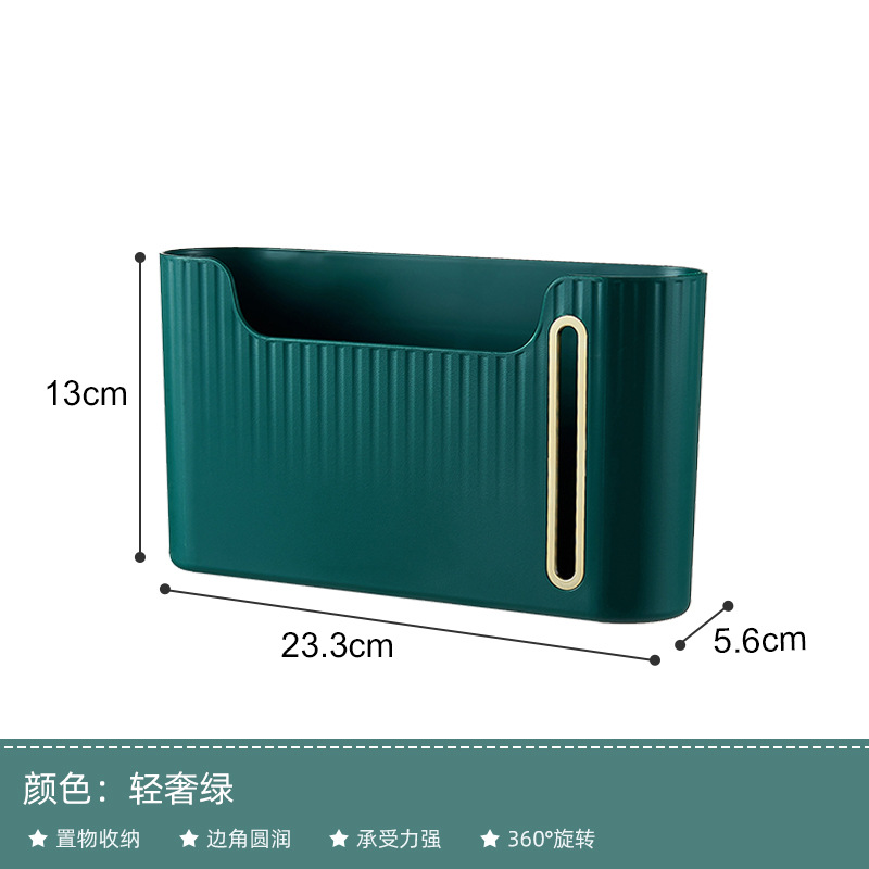 Cocina basura bolsa de almacenamiento artefacto bolsa de plástico caja de almacenamiento montado en la pared colector caja de almacenamiento sin perforar rack de almacenamiento