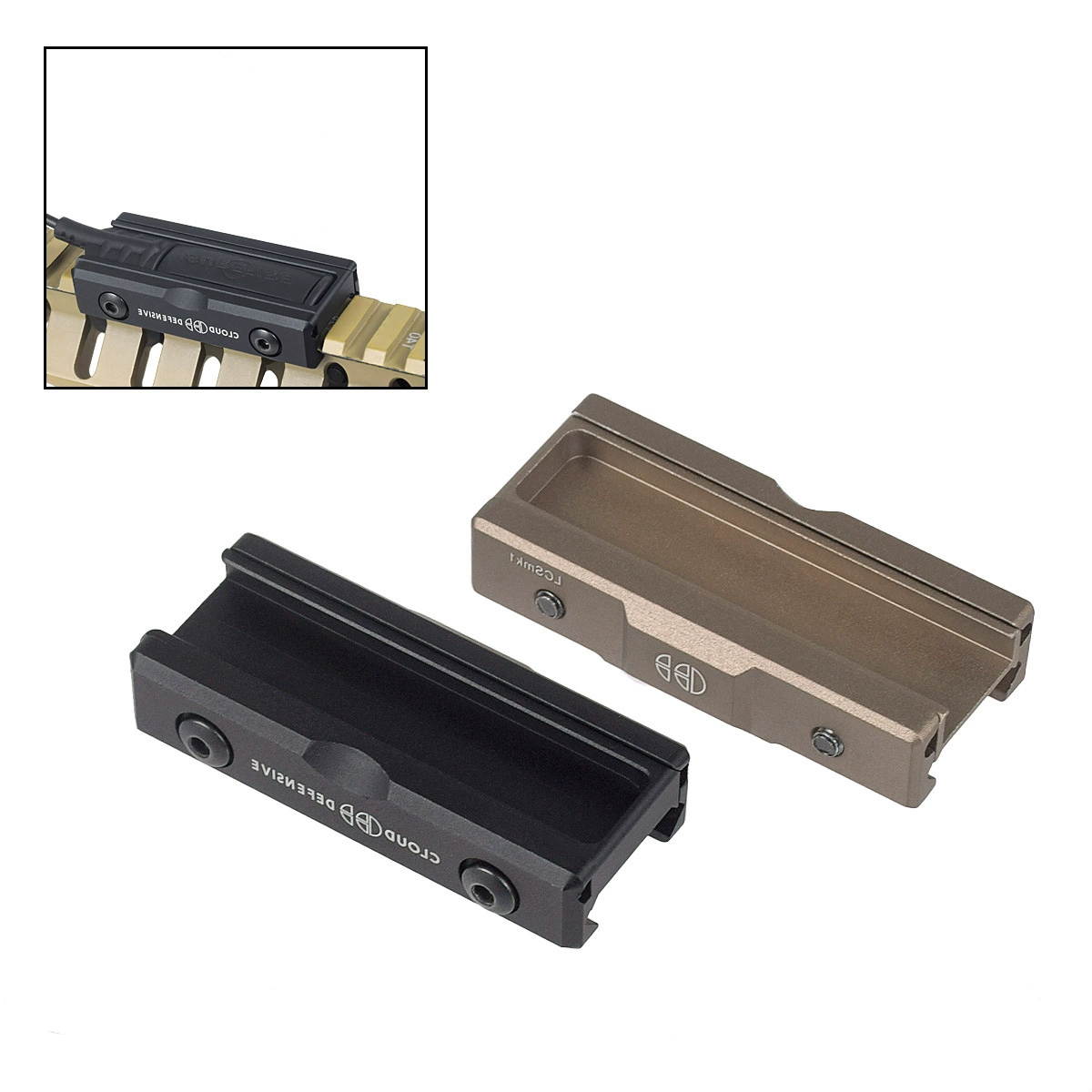 Тактический фонарик PEQ для улицы, металлический держатель с крысиным хвостом, фонарик SF, лазерная коробка DBAL-A2, переключатель с гнездом для крысиного хвоста