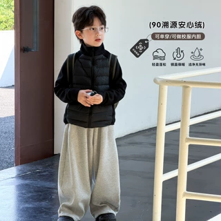 男童羽绒服儿童轻薄羽绒内胆秋冬款2026新款冬季90白鸭绒校服神器