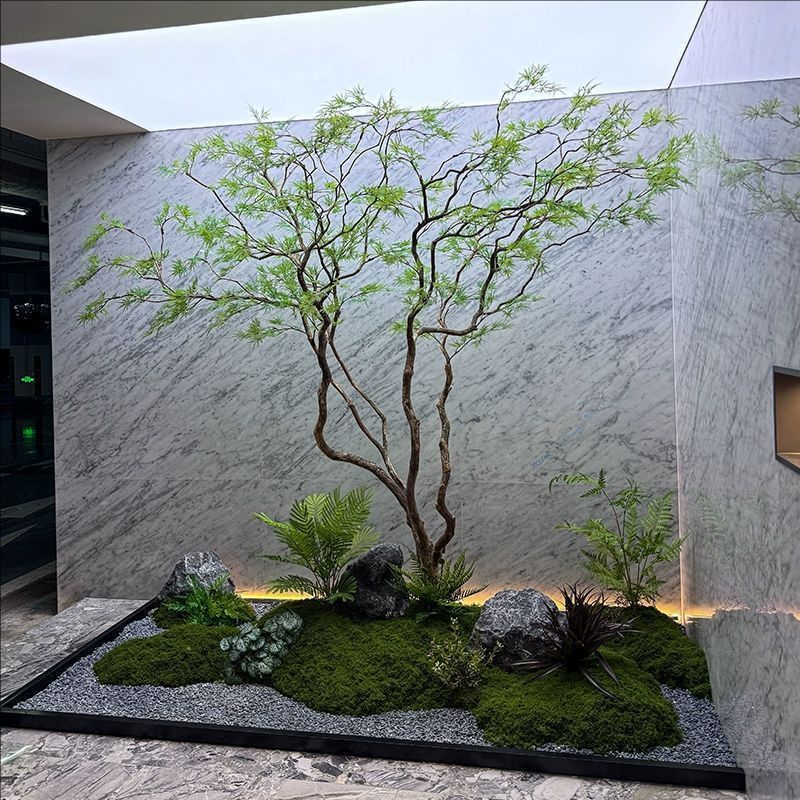 高級人工花、羽根、楓の葉、馬酔木、室内用人工樹木、緑化、景観、ショーウィンドウ装飾、結婚式|undefined