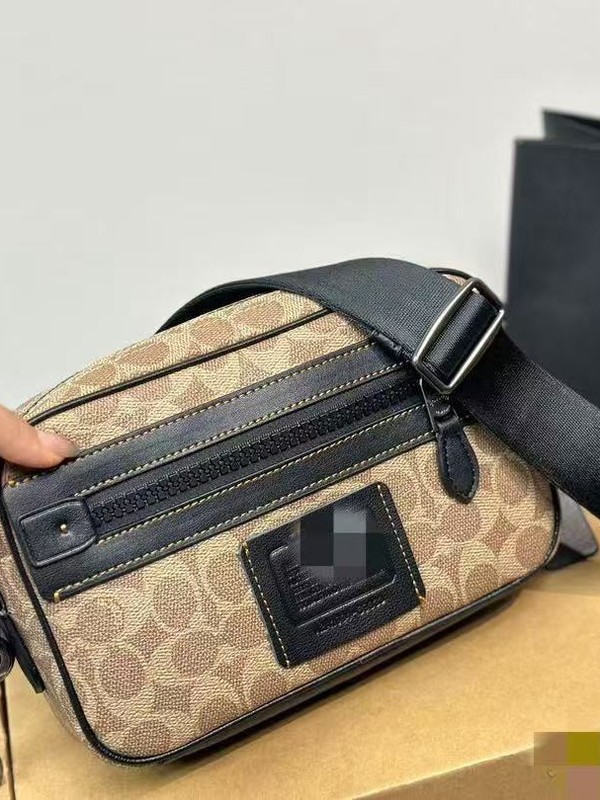 Ole メンズ クロスボディバッグ 大容量 メンズ カメラバッグ レターコントラスト ショルダー クロスボディバッグ ファッショナブルなメンズバッグ|undefined
